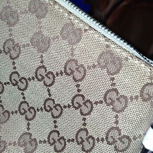 Gucci Brown Cosmedics Bag